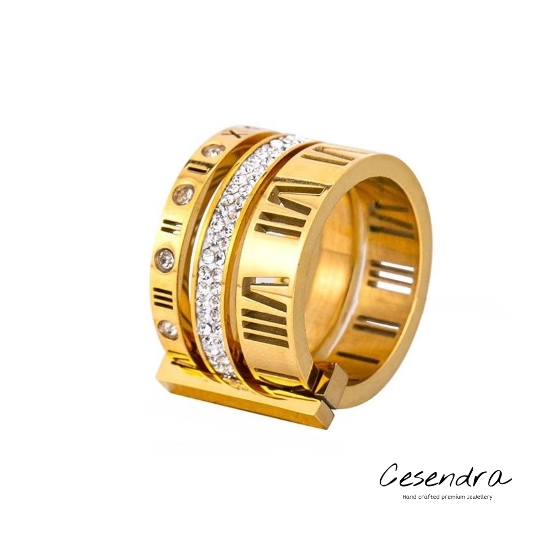 Roman Regal Ring - 18K