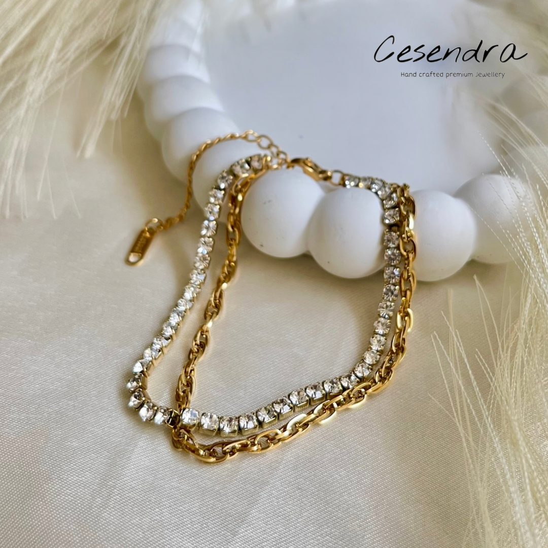 Layered Luxury Bracelet - 18K