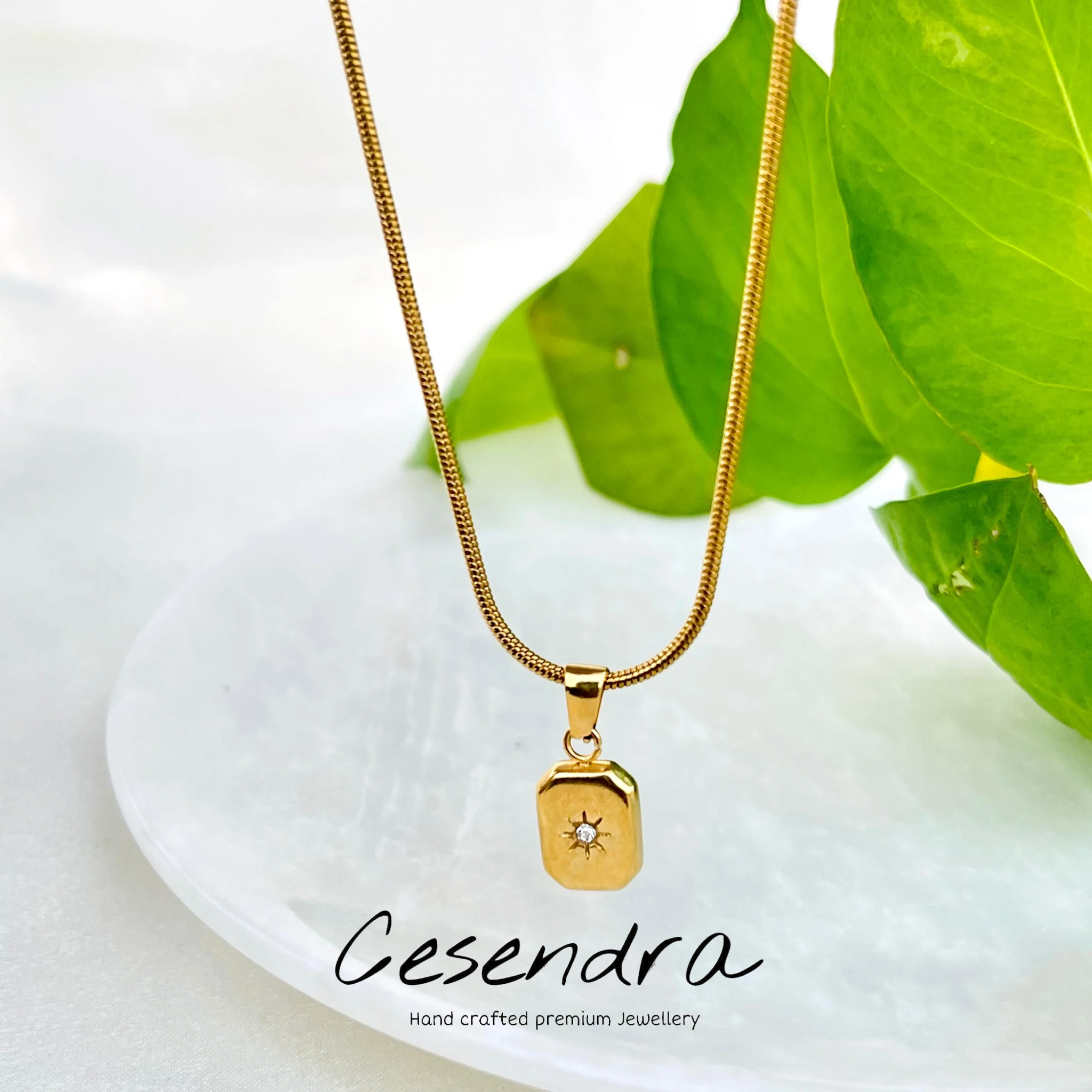 Stella Zircon Necklace -18K