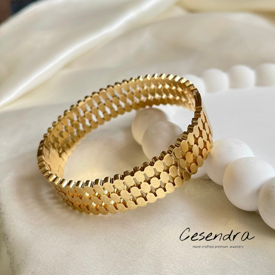 Multi Layer Bangle - 18K