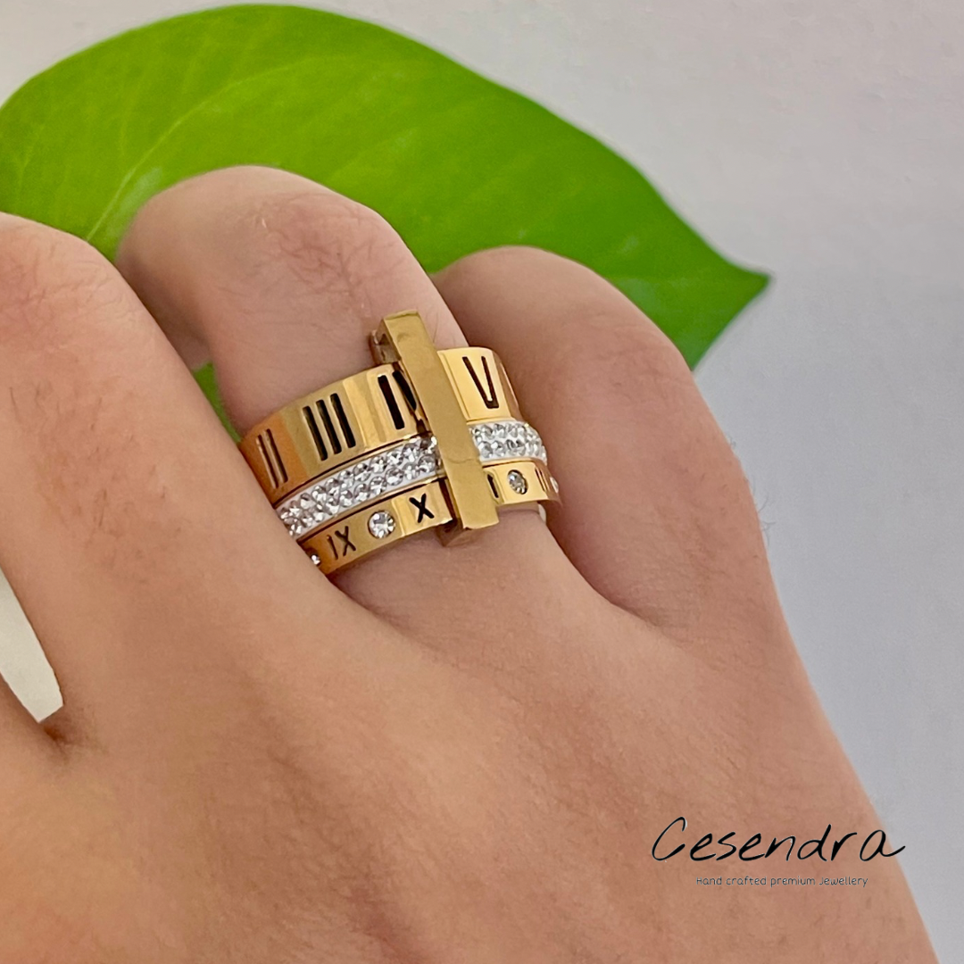 Roman Regal Ring - 18K