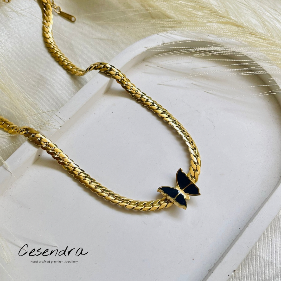 Midnight Wings Necklace -18K