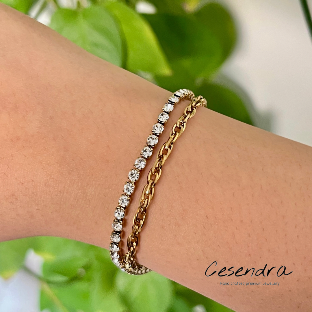 Layered Luxury Bracelet - 18K