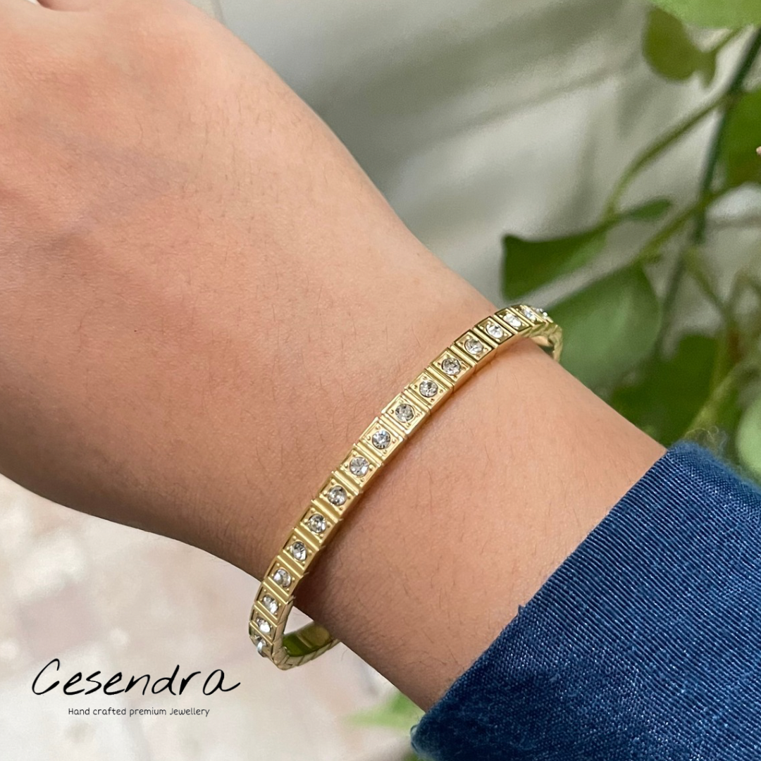 Cubic Zircon Bracelet - 18K