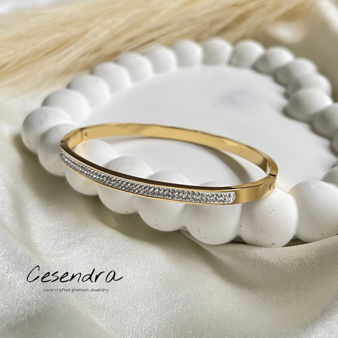 Slim Zircon Diamond Bracelet - 18K