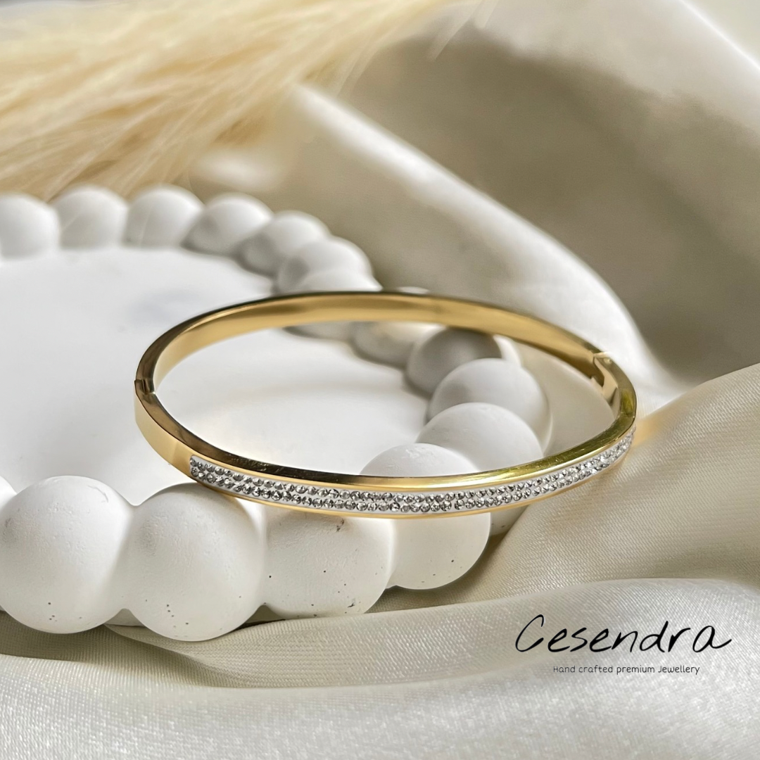 Slim Zircon Diamond Bracelet - 18K