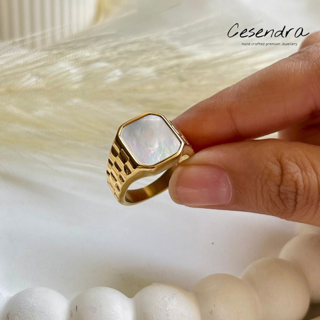 Chunky Dome Ring - 18K