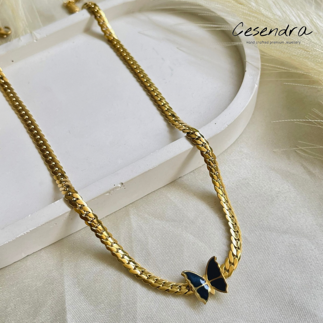Midnight Wings Necklace -18K