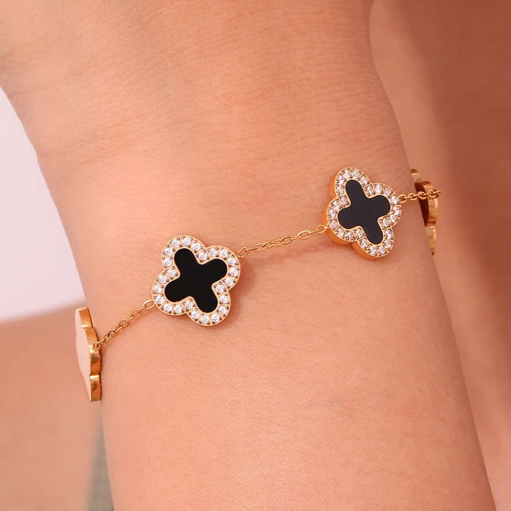 Starry Clover Bracelet -18K