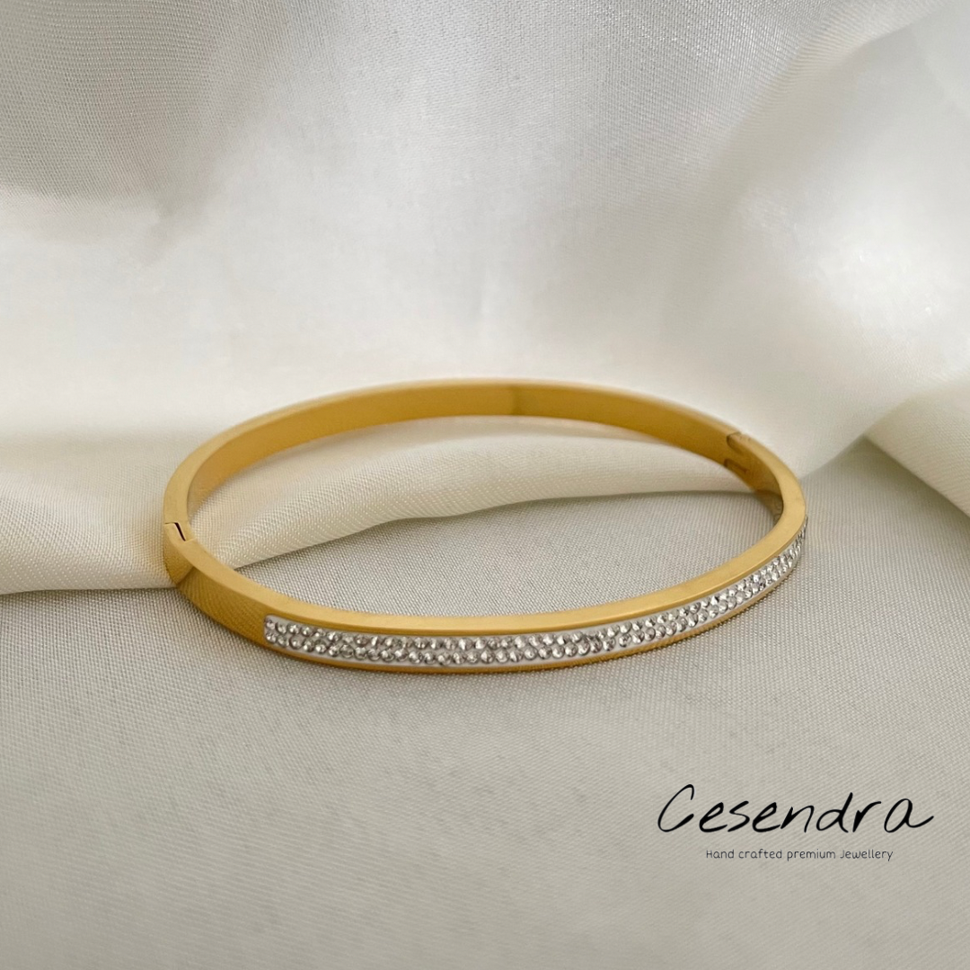 Slim Zircon Diamond Bracelet - 18K
